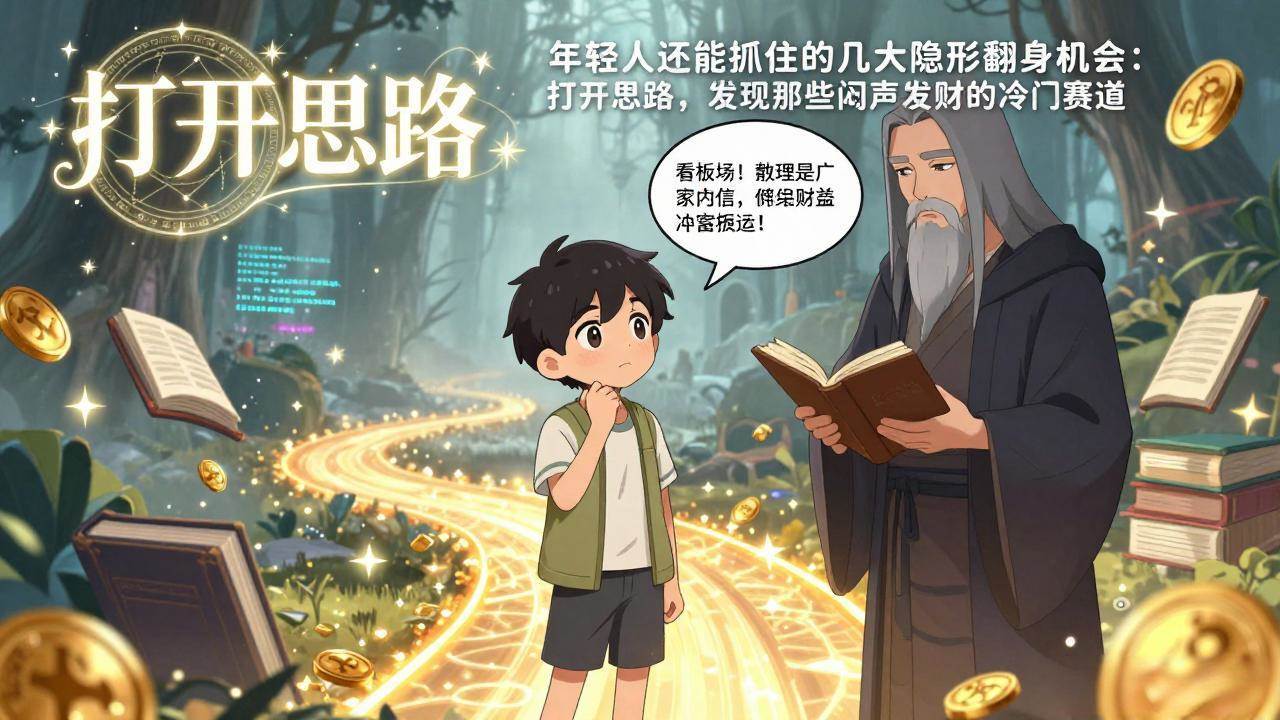 (3.5)付费文1+2：年轻人还能抓住的几大隐形翻身机会：打开思路，发现那些闷声发财的冷门赛道