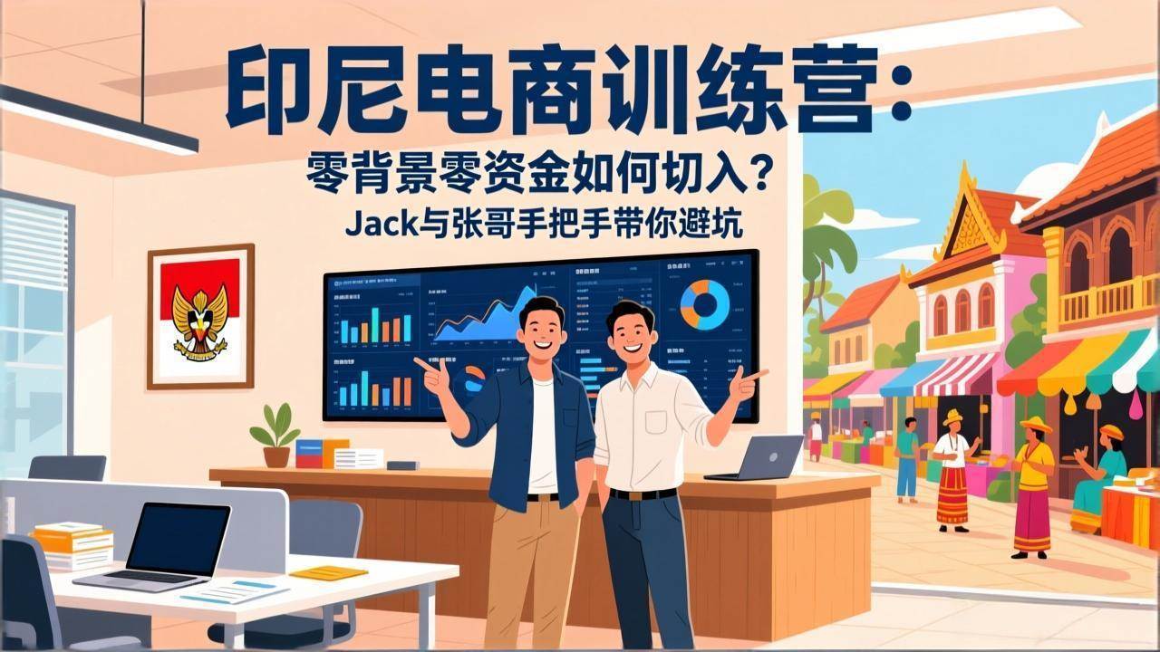 (3.5)印尼电商训练营：零背景零资金如何切入？Jack与张哥手把手带你避坑